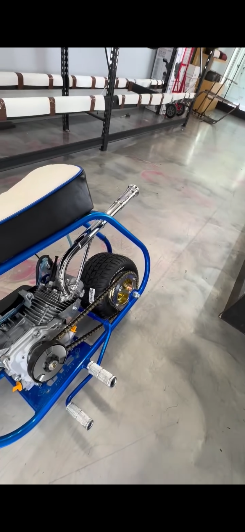 Volts Custom Mini Bike w/ Chrome J-Bars (55+ MPH) - Image 3