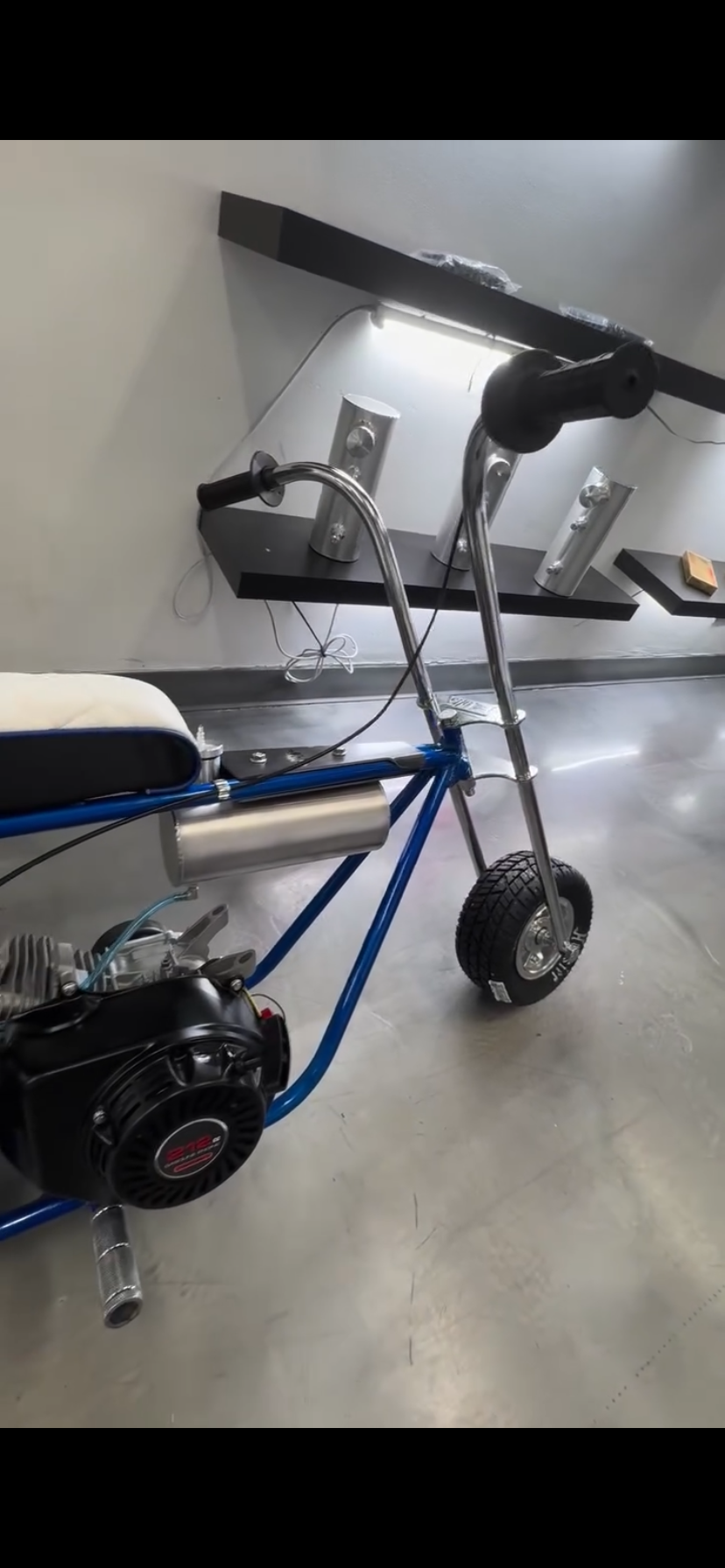 Volts Custom Mini Bike w/ Chrome J-Bars (55+ MPH) - Image 2