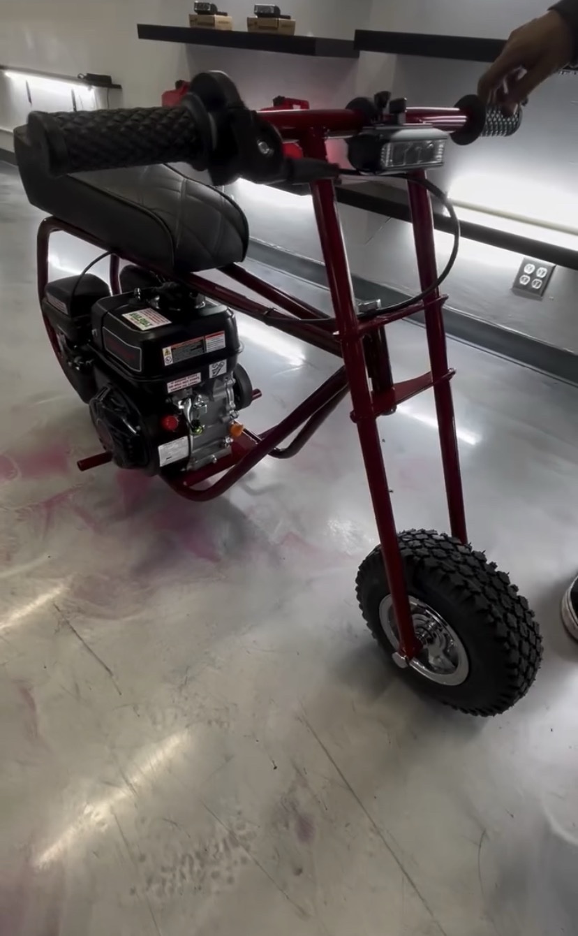 Volts Candy Red Stock Minibike – 50+ MPH Edition