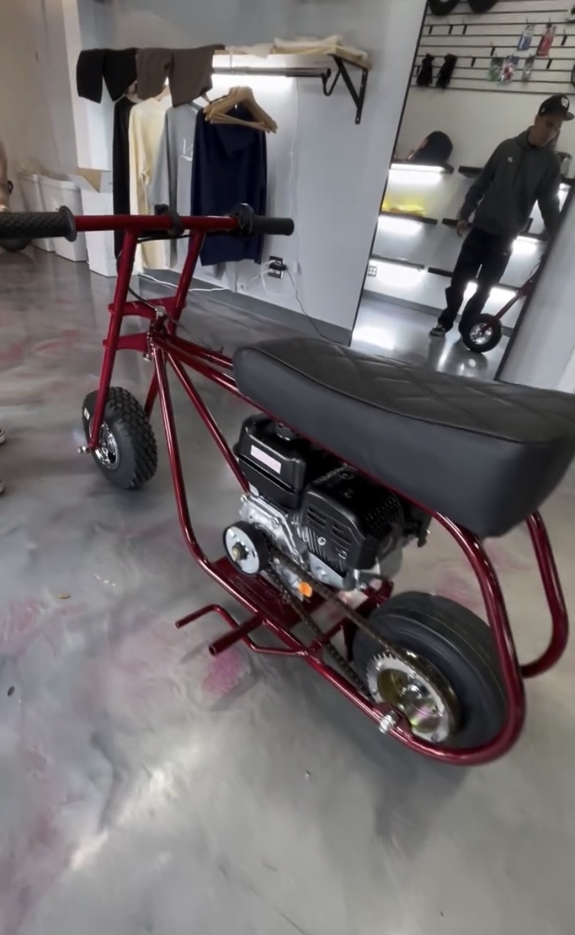 Volts Candy Red Stock Minibike – 50+ MPH Edition - Image 2
