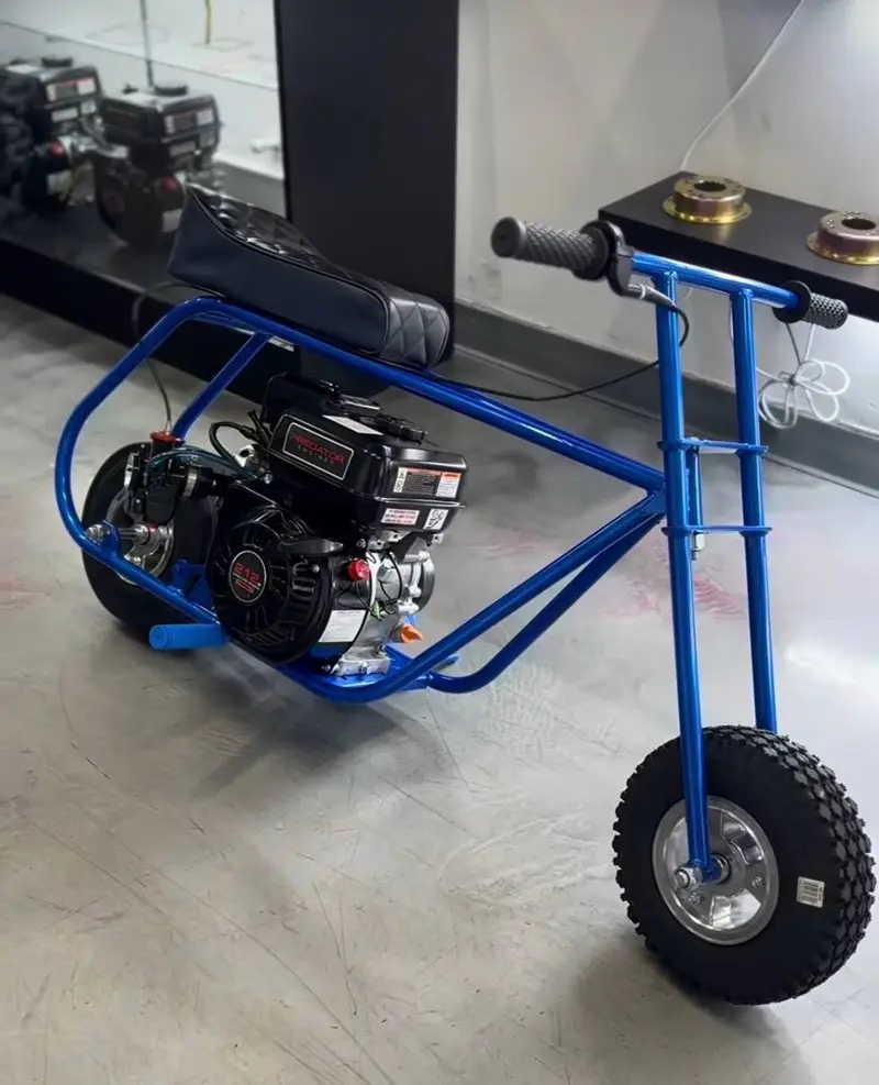 Volts Custom Blue Stretched Minibike - Image 8
