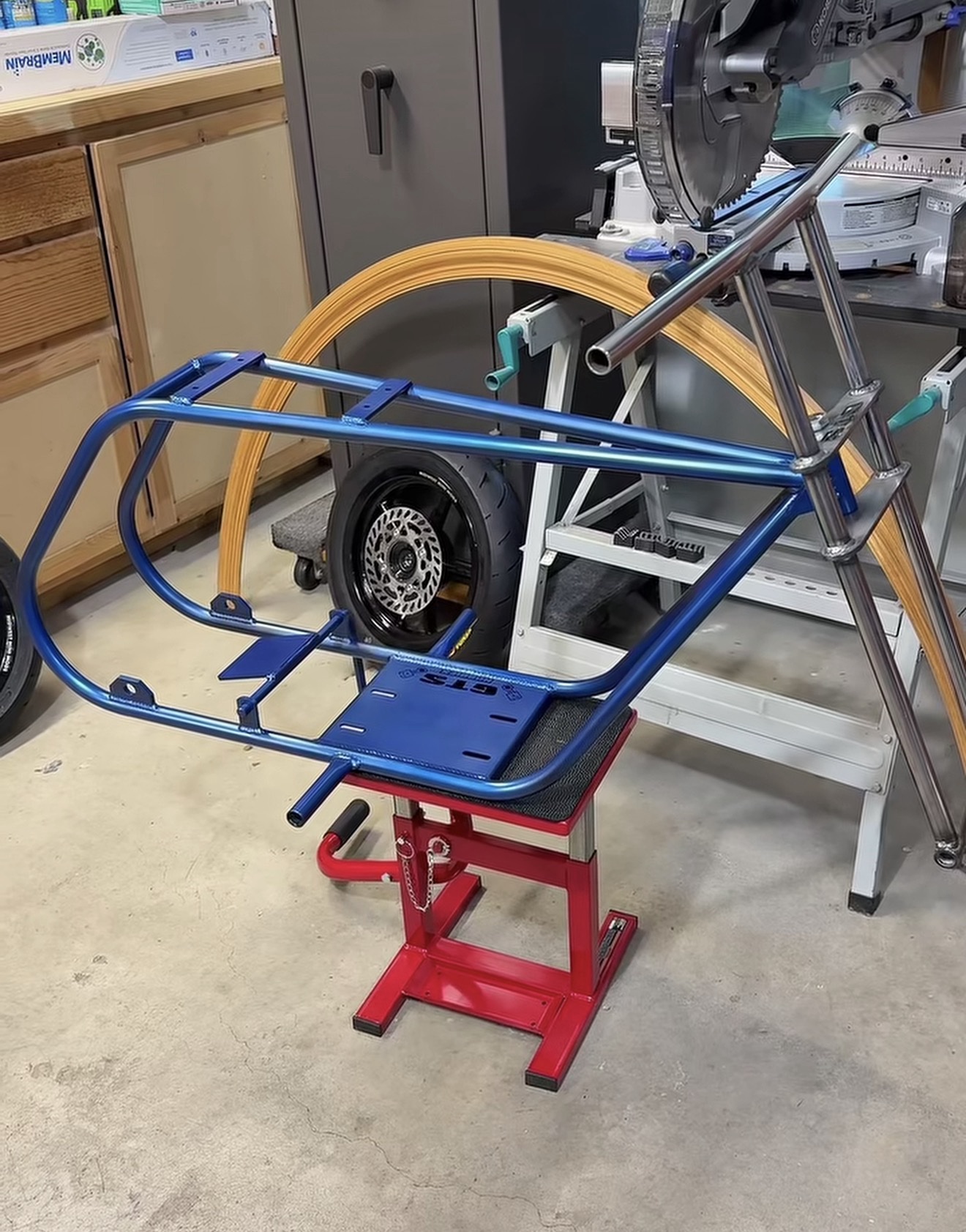 Volts GTS Bare Roller Frame – Electric Blue Powder Coat